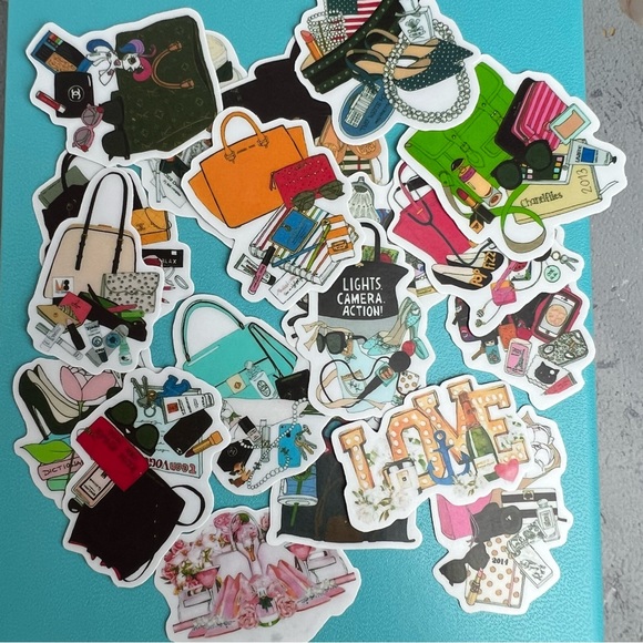 What’s In Her Bag, Glam Planner Girl, Coastal and Patriotic Girls, 19 Stickers - Picture 12 of 16